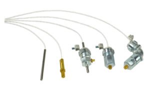 Sensores termoresistentes com saída RTD, com e sem conexões para conduíte impermeável a líquidos da Electro-Sensors
