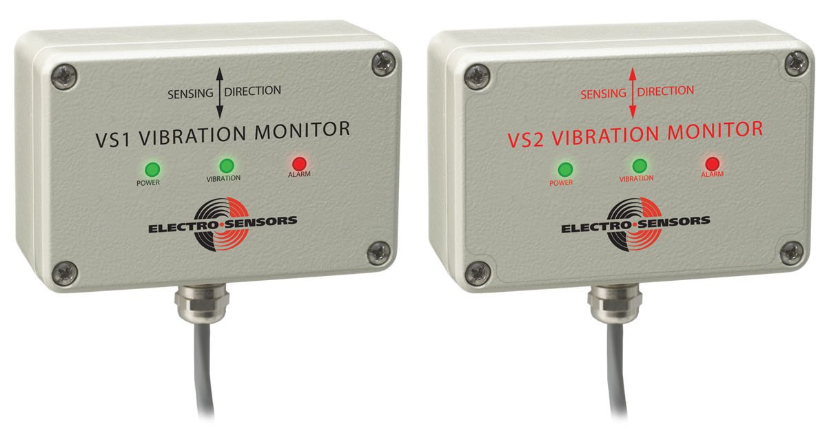 Monitores de vibração VS1 e VS2 - Electro Sensors