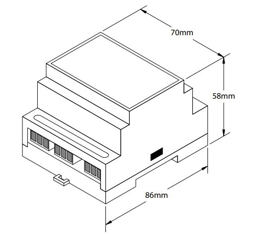 Desenho técnico DMS100-DMS5000 (dimensional)