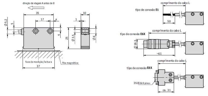 Sensor Magnético Msk210 Linear Grunn Do Brasil 7130